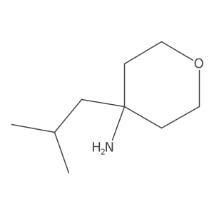 4-Isobutyltetrahydro-2H-pyran-4-amine结构式