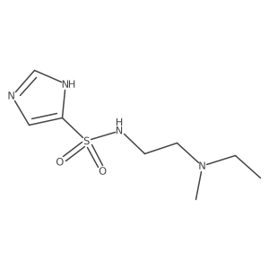 1H-Imidazole-5-sulfonamide, N-[2-(ethylmethylamino)ethyl]-结构式