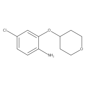 4-Chloro-2-(oxan-4-yloxy)aniline结构式