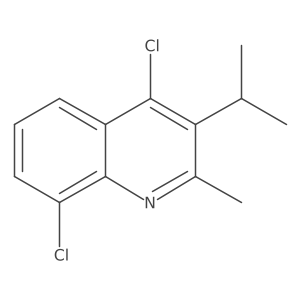 4,8-Dichloro-3-isopropyl-2-methylquinoline Structure