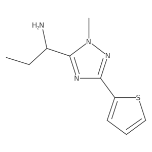 1-(1-Methyl-3-(thiophen-2-yl)-1h-1,2,4-triazol-5-yl)propan-1-amine Structure