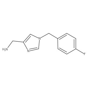 [1-(4-Fluorobenzyl)-1H-imidazol-4-yl]methanamine Structure