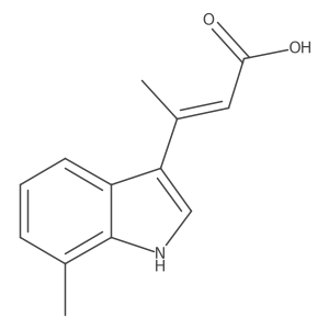 2-Butenoic acid,3-(7-methyl-1h-indol-3-yl)- Structure