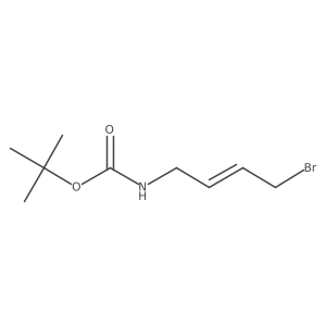 tert-Butyl (4-bromobut-2-en-1-yl)carbamate结构式