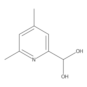 Methanediol, 1-(4,6-dimethyl-2-pyridinyl)- Structure