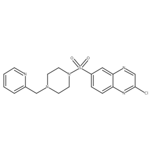 2-Chloro-6-({4-[(pyridin-2-yl)methyl]piperazin-1-yl}sulfonyl)quinoxaline Structure