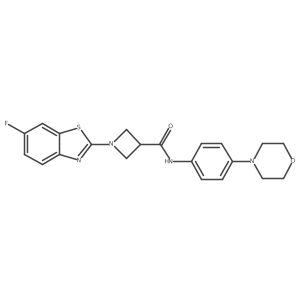 1-(6-fluorobenzo[d]thiazol-2-yl)-N-(4-morpholinophenyl)azetidine-3-carboxamide Structure