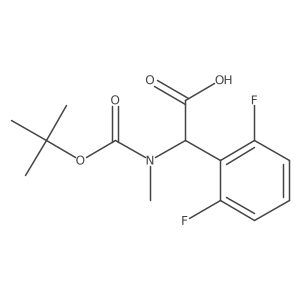 2-{[(Tert-butoxy)carbonyl](methyl)amino}-2-(2,6-difluorophenyl)acetic acid Structure