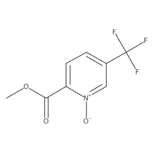 2-(Methoxycarbonyl)-5-(trifluoromethyl)pyridine 1-oxide Structure