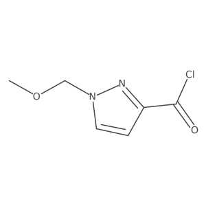 1-(Methoxymethyl)-1H-pyrazole-3-carbonyl chloride结构式