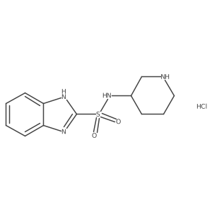 N-(piperidin-3-yl)-1H-benzo[d]imidazole-2-sulfonamide hydrochloride结构式