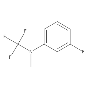 3-fluoro-N-methyl-N-(trifluoromethyl)aniline结构式