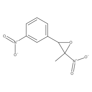 2-Methyl-2-nitro-3-(3-nitrophenyl)oxirane结构式