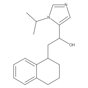 1H-Imidazole-5-methanol, 1-(1-methylethyl)-I+/--[(1,2,3,4-tetrahydro-1-naphthalenyl)methyl]- Structure