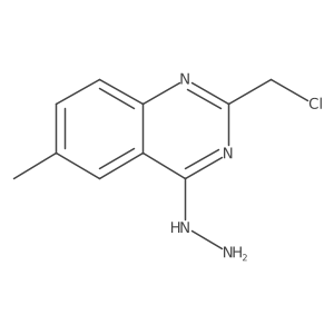 2-(Chloromethyl)-4-hydrazino-6-methylquinazoline结构式
