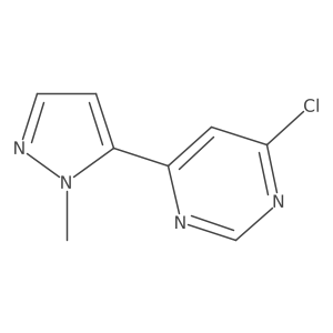 4-Chloro-6-(1-methyl-1h-pyrazol-5-yl)pyrimidine Structure