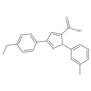 3-(4-ethylphenyl)-1-(m-tolyl)-1H-pyrazole-5-carboxylic acid Structure