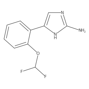 5-[2-(difluoromethoxy)phenyl]-1H-imidazol-2-amine结构式