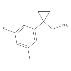 1-(3-Fluoro-5-methylphenyl)cyclopropanemethanamine结构式