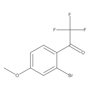 1-(2-Bromo-4-methoxyphenyl)-2,2,2-trifluoroethan-1-one结构式
