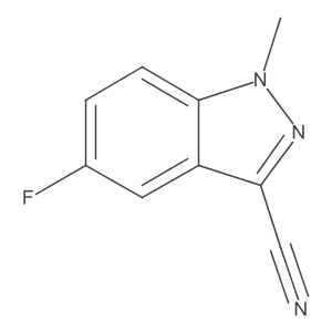 5-fluoro-1-methyl-1H-indazole-3-carbonitrile Structure