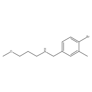 [(4-Bromo-3-methylphenyl)methyl](3-methoxypropyl)amine结构式
