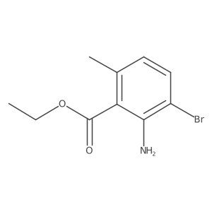 Ethyl 2-amino-3-bromo-6-methylbenzoate结构式