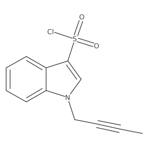 1-(But-2-yn-1-yl)-1H-indole-3-sulfonyl chloride Structure