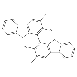 1-(2-hydroxy-3-methyl-9H-carbazol-1-yl)-3-methyl-9H-carbazol-2-ol Structure