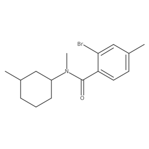 Benzamide, 2-bromo-N,4-dimethyl-N-(3-methylcyclohexyl)-结构式