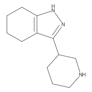3-(piperidin-3-yl)-4,5,6,7-tetrahydro-1H-indazole结构式