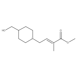 Methyl 4-[4-(hydroxymethyl)piperidin-1-yl]-2-methylbut-2-enoate Structure