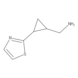 [2-(1,3-Thiazol-2-yl)cyclopropyl]methanamine Structure