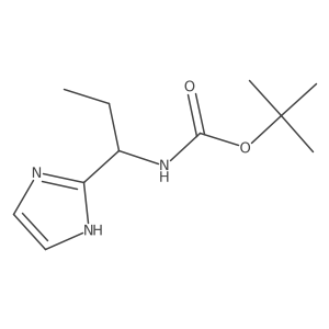tert-butyl N-[1-(1H-imidazol-2-yl)propyl]carbamate Structure