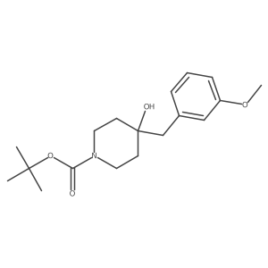 Tert-butyl 4-hydroxy-4-[(3-methoxyphenyl)methyl]piperidine-1-carboxylate Structure