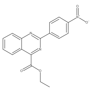 Ethyl 2-(4-nitrophenyl)quinazoline-4-carboxylate Structure