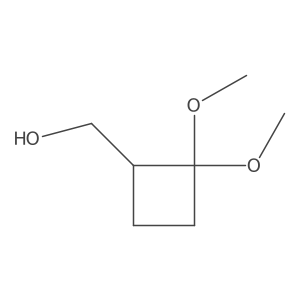 (2,2-Dimethoxycyclobutyl)methanol Structure