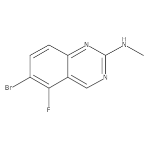 2-Quinazolinamine, 6-bromo-5-fluoro-N-methyl- Structure