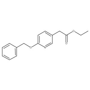 Ethyl 6-(phenylmethoxy)-3-pyridineacetate结构式