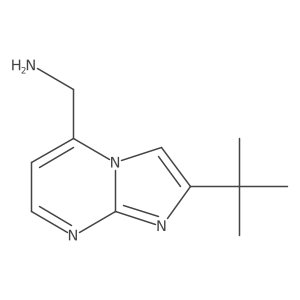 {2-Tert-butylimidazo[1,2-a]pyrimidin-5-yl}methanamine结构式