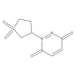 1-(1,1-Dioxothiolan-3-yl)pyridazin-1-ium-3,6-dione结构式