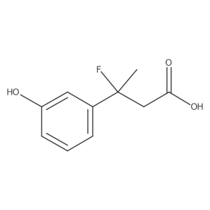3-Fluoro-3-(3-hydroxyphenyl)butanoic acid结构式
