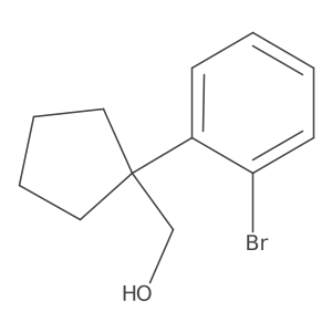 (1-(2-Bromophenyl)cyclopentyl)methanol结构式