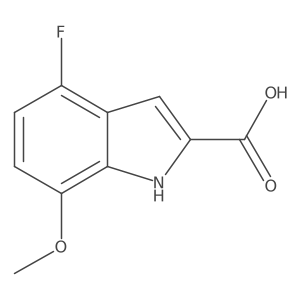 4-fluoro-7-methoxy-1H-indole-2-carboxylic acid Structure