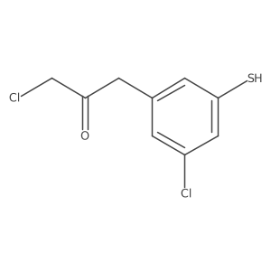 1-Chloro-3-(3-chloro-5-mercaptophenyl)propan-2-one结构式