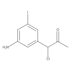 1-(3-Amino-5-iodophenyl)-1-chloropropan-2-one Structure