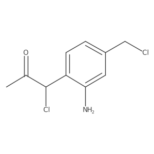 1-(2-Amino-4-(chloromethyl)phenyl)-1-chloropropan-2-one Structure