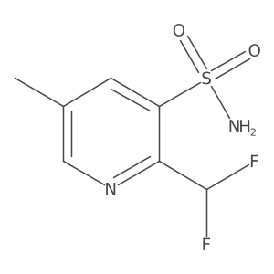 2-(Difluoromethyl)-5-methylpyridine-3-sulfonamide Structure