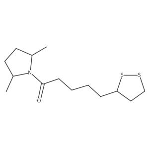 1-(2,5-Dimethylpyrrolidin-1-yl)-5-(1,2-dithiolan-3-yl)pentan-1-one Structure