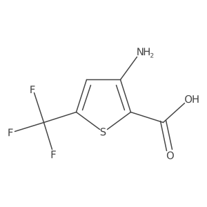 3-Amino-5-(trifluoromethyl)thiophene-2-carboxylicacid Structure